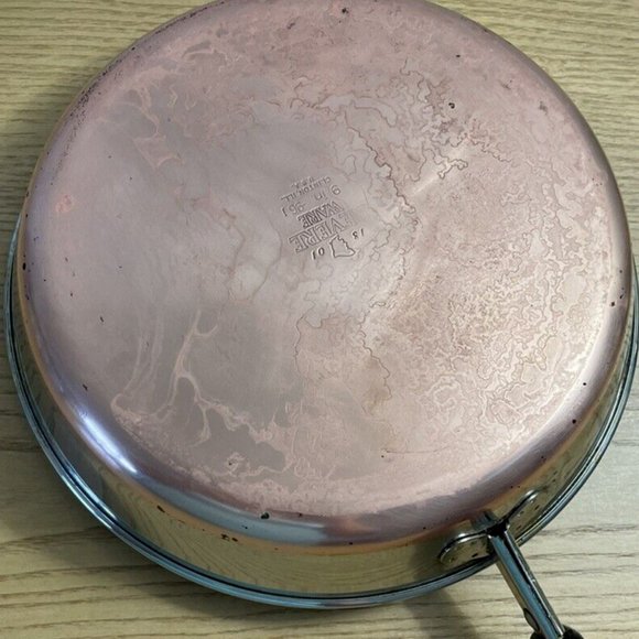 Revere Ware 9" Skillet Pan Stainless Steel Copper Bottom Long Handle Frying Pan - Picture 2 of 4